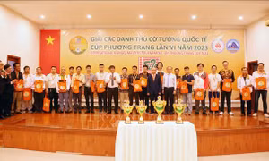 Kỳ thủ Việt Nam và quốc tế tranh tài Cờ tướng Cup Phương Trang
