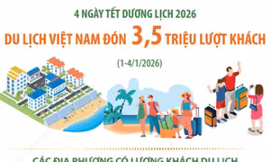 Một số tỉnh, thành đạt doanh thu trên 1.000 tỷ đồng trong 4 ngày Tết dương lịch 2026