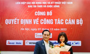 Bà Nguyễn Thị Mai Hương giữ chức Tổng biên tập Báo Tri thức và Cuộc sống