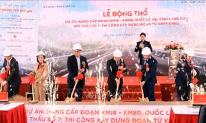 Lạng Sơn: Động thổ dự án nâng cấp Quốc lộ 4B