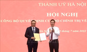 Đồng chí Trần Sỹ Thanh được phân công làm Phó Bí thư Thành ủy Hà Nội