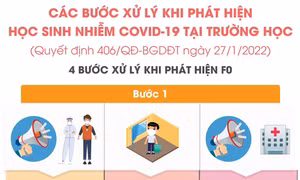 Các bước xử lý khi phát hiện học sinh mắc COVID-19 tại trường học