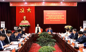 Ủy viên Bộ Chính trị Trương Thị Mai làm việc với Ban Thường vụ Tỉnh ủy Bắc Ninh