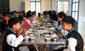 Mô hình trường học bán trú - điểm tựa cho học sinh vùng cao Sơn La