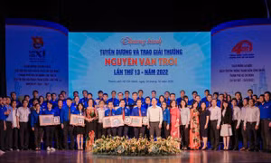Trao Giải thưởng Nguyễn Văn Trỗi cho 44 thanh niên công nhân tiêu biểu