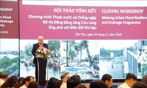 Giảm thiểu ngập úng đô thị, tăng năng lực thích ứng với biến đổi khí hậu