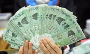 Đồng won Hàn Quốc cao nhất trong gần hai năm qua