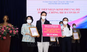Tiếp nhận hơn 99 tỷ đồng ủng hộ phòng, chống COVID-19