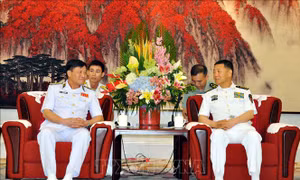Đoàn cán bộ cấp cao Hải quân Nhân dân Việt Nam thăm Trung Quốc