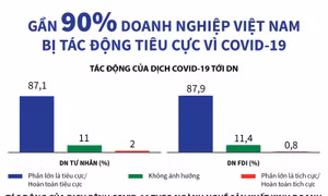 Gần 90% doanh nghiệp Việt Nam bị tác động tiêu cực vì COVID-19