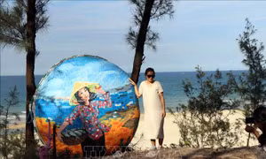 Khánh thành 'Con đường thuyền thúng' ở bãi biển Tam Thanh, Quảng Nam