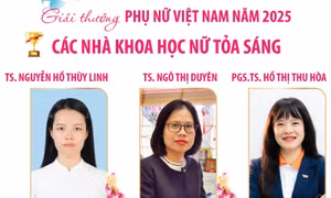 Giải thưởng Phụ nữ Việt Nam năm 2025: Các nhà khoa học nữ tỏa sáng