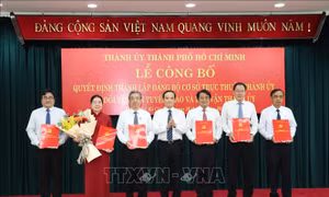Thành ủy TP Hồ Chí Minh lập hai đảng bộ cơ sở, đổi tên một ban