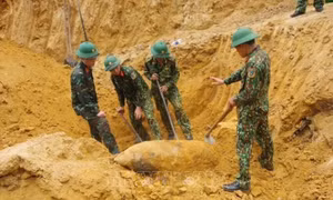 Quảng Bình: Xử lý an toàn quả bom còn sót lại sau chiến tranh