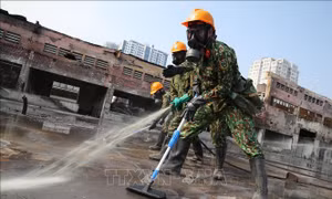 Hơn 2.600 tấn phế thải nguy hại Công ty Rạng Đông được đưa về nơi xử lý an toàn