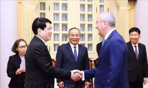 Chủ tịch nước Lương Cường tiếp Thống đốc tỉnh Kaluga, LB Nga