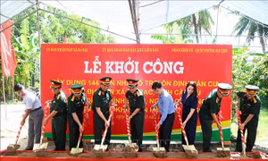 Quân khu 9 khởi công xây dựng 144 nhà ở cho hộ nghèo, gia đình người có công