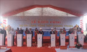 Khởi công dự án Cảng Tổng hợp có thể tiếp nhận tàu có trọng tải 50.000 DWT