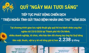 Hơn 53.000 bệnh nhân ung thư nghèo được hỗ trợ chi phí điều trị