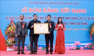 Địa điểm lưu niệm Anh hùng Liệt sỹ Bế Văn Đàn được công nhận là Di tích lịch sử
