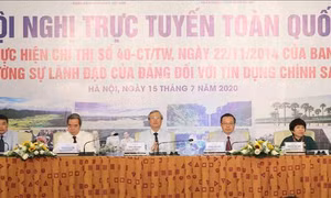 Khai mạc Hội nghị trực tuyến toàn quốc sơ kết 5 năm Chỉ thị 40–CT/TW 