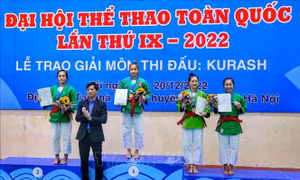 Đại hội Thể thao toàn quốc 2022: Đoàn Quân đội đứng đầu môn Kurash