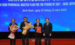 Phó Thủ tướng Chính phủ Lê Minh Khái dự lễ công bố Quy hoạch tỉnh Bình Định