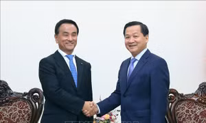 Phó Thủ tướng Lê Minh Khái tiếp Thống đốc tỉnh Yamaguchi (Nhật Bản)