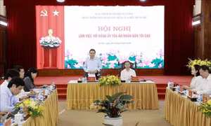 Đoàn Kiểm tra, giám sát số 11 làm việc với Đảng ủy Tòa án nhân dân tối cao