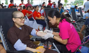 Ngày hội hiến máu Hành Bồ Tát đạo và đăng ký hiến tặng mô, tạng