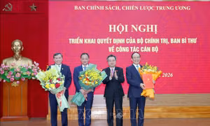 Công bố quyết định về công tác cán bộ tại Ban Chính sách, chiến lược Trung ương