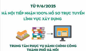 Từ 9/6/2025, Hà Nội tiếp nhận 100% hồ sơ trực tuyến lĩnh vực xây dựng