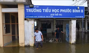 Nước sông Vàm Cỏ Đông dâng cao, học sinh nhiều điểm trường biên giới phải nghỉ học