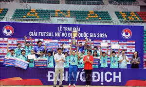 Futsal nữ Thái Sơn Nam - TP Hồ Chí Minh lần thứ 3 vô địch