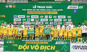 Sông Lam Nghệ An vô địch Giải Bóng đá Nhi đồng (U11) toàn quốc năm 2024