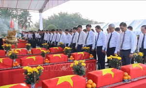 Lễ viếng, truy điệu và an táng 29 hài cốt liệt sĩ