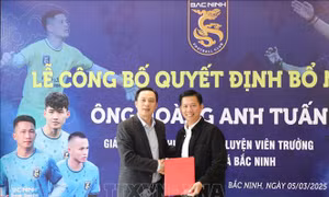 Ông Hoàng Anh Tuấn giữ chức Huấn luyện viên trưởng Câu lạc bộ Bóng đá Bắc Ninh