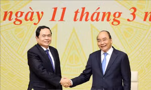 Thủ tướng chủ trì Hội nghị đánh giá việc thực hiện Quy chế phối hợp công tác của Chính phủ và Ủy ban Trung ương MTTQ Việt Nam