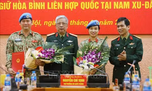 Thêm một sĩ quan Việt Nam làm nhiệm vụ gìn giữ hòa bình tại Nam Sudan
