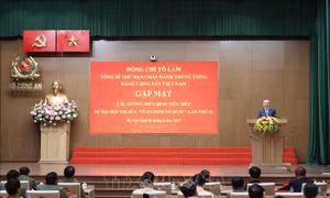 Tổng Bí thư gặp mặt điển hình tiên tiến dự Đại hội thi đua 'Vì An ninh Tổ quốc' lần thứ 9