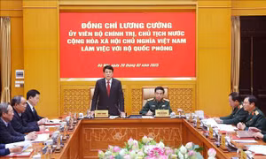 Chủ tịch nước: Quân đội cần gương mẫu tiếp tục thực hiện Nghị quyết số 18-NQ/TW