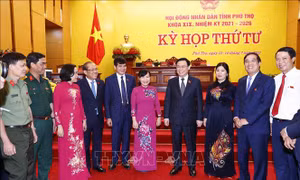 Chủ tịch Quốc hội dự khai mạc Kỳ họp thứ tư, HĐND tỉnh Phú Thọ khóa XIX