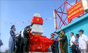 Khánh thành công trình tôn tạo, nâng cấp điểm cơ sở A6 tại đảo Hòn Hải (Bình Thuận)