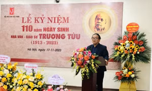 Kỷ niệm 110 năm Ngày sinh Nhà văn - Giáo sư Trương Tửu