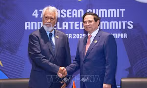 Thủ tướng Phạm Minh Chính gặp Thủ tướng Timor-Leste Xanana Gusmao