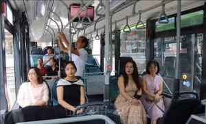 Khai trương tuyến xe buýt điện Vũ Ninh - Bắc Giang