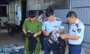 Ninh Bình phát hiện hơn 1.000 sản phẩm may mặc giả mạo các nhãn hàng lớn 
