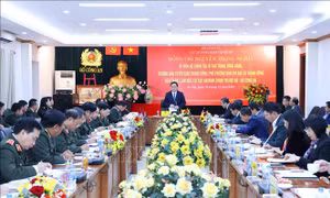 Đoàn Công tác Ban Chỉ đạo 35 Trung ương thăm, làm việc tại Cục An ninh chính trị nội bộ (Bộ Công an)