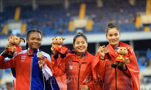 Nguyễn Thị Huyền giành tấm HCV thứ 9 trong 4 lần tham dự SEA Games