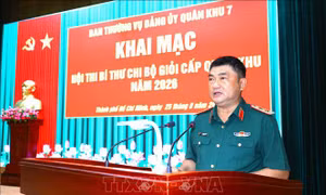 Nâng cao chất lượng đội ngũ Bí thư Chi bộ trong lực lượng vũ trang Quân khu 7